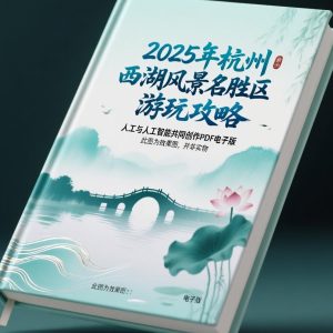 2025年杭州西湖风景名胜区游玩攻略_cover 《2025年杭州西湖风景名胜区游玩攻略》AI智慧电子书