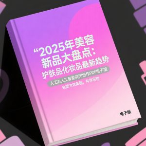 《2025年美容新品大盘点：护肤品化妆品最新趋势》AI智慧电子书