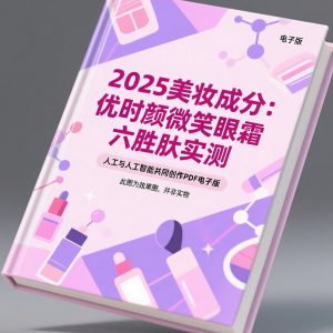 《2025美妆成分：优时颜微笑眼霜六胜肽实测》AI智慧电子书
