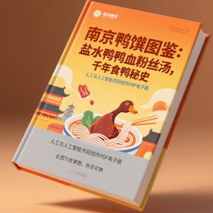 《南京鸭馔图鉴：盐水鸭鸭血粉丝汤，千年食鸭秘史》AI智慧电子书