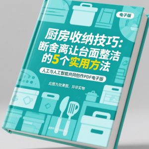 《厨房收纳技巧：断舍离让台面整洁的5个实用方法》AI智慧电子书