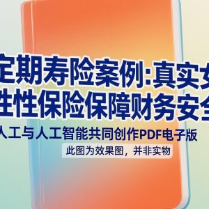 《定期寿险案例：真实女性保险保障财务安全》AI智慧电子书