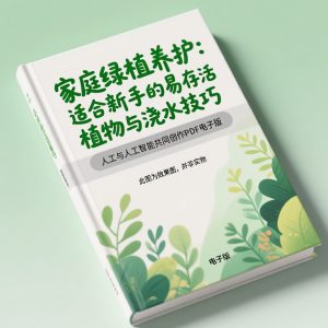 《家庭绿植养护：适合新手的易存活植物与浇水技巧》AI智慧电子书