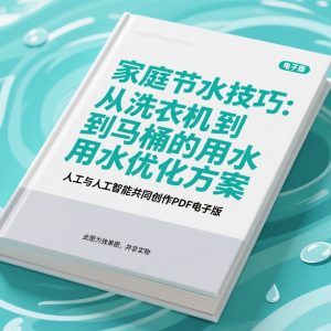 《家庭节水技巧：从洗衣机到马桶的用水优化方案》AI智慧电子书