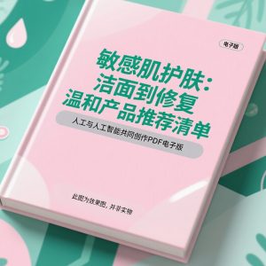 《敏感肌护肤：洁面到修复温和产品推荐清单》AI智慧电子书