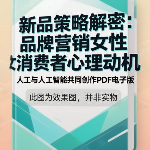 《新品策略解密：品牌营销女性消费者心理动机》AI智慧电子书