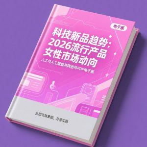 《科技新品趋势：2026流行产品女性市场动向》AI智慧电子书